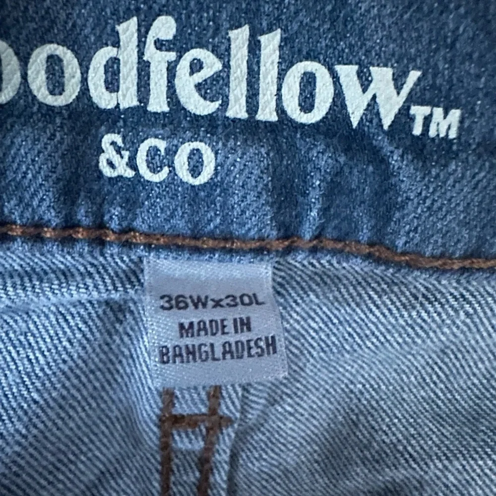 ✨Goodfellow Slim Straight Stretch Denim Jeans‎ Mens 36x30 Blue NWOT✨